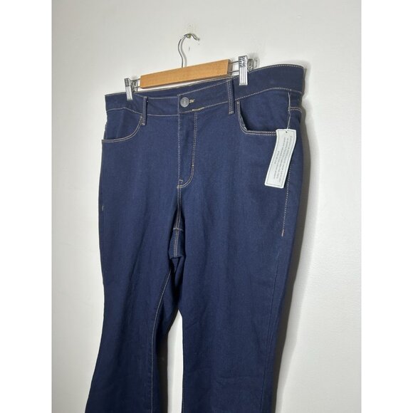 Faded Glory Women's Stretch Boot Cut Jeans Dark Wash Plus Size 20W NWT - Picture 2 of 8